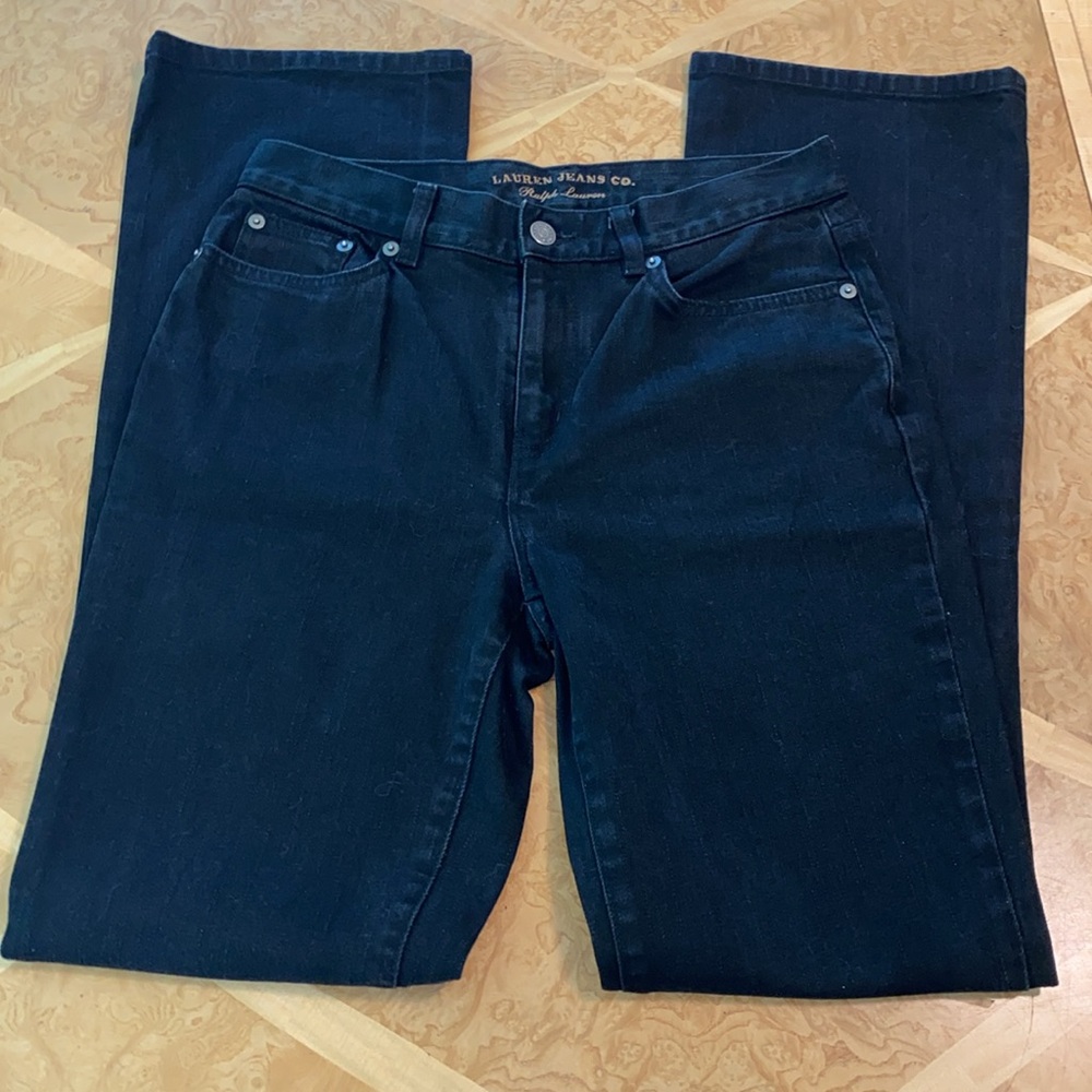 Vintage Lauren Jeans Co. Ralph Lauren Stretch High Waist Jeans Size 4 Black Wash